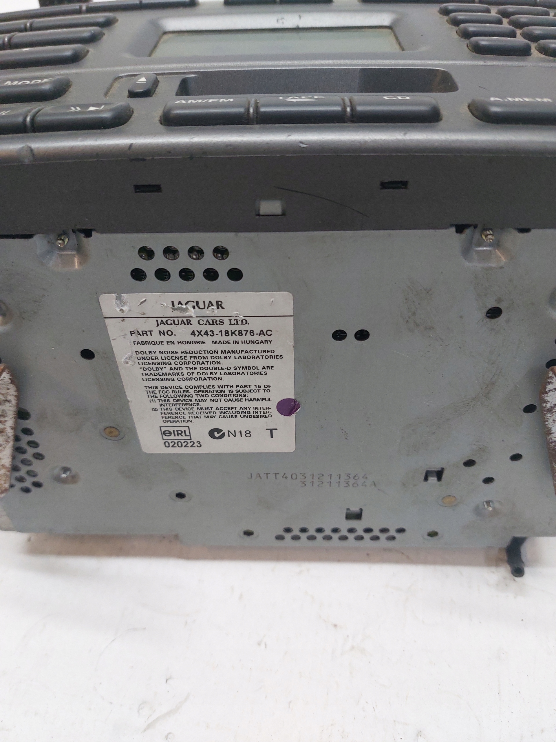 PANEL radio JAGUAR X-TYPE