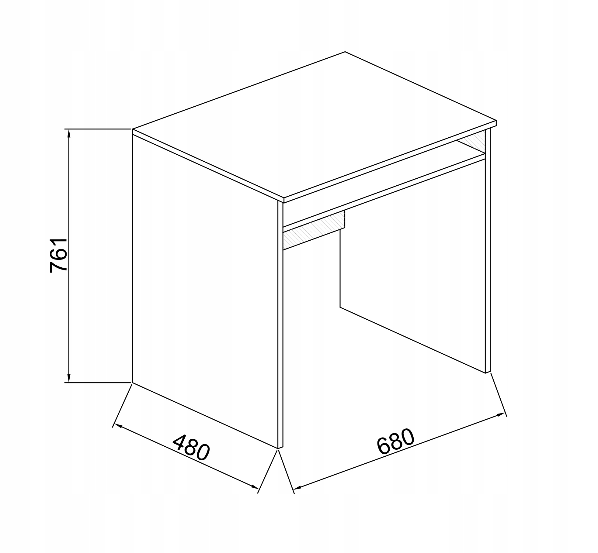 Biurko, małe, dąb sonoma, szkolne, toaletka, komputerowe Kolekcja Biurka