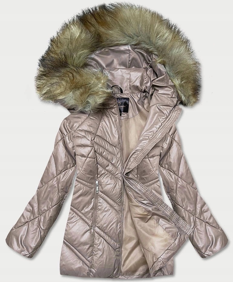 Lehká Bunda Kapuce H-97 Camel M (38)