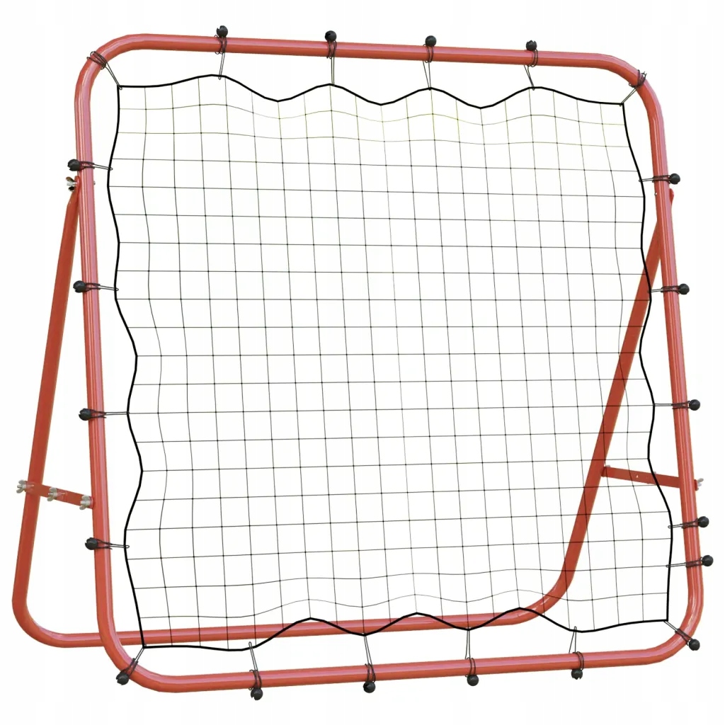 Fotbalový rebounder s nastavitelnými úhly, červeno-černý, 96x80x96 cm