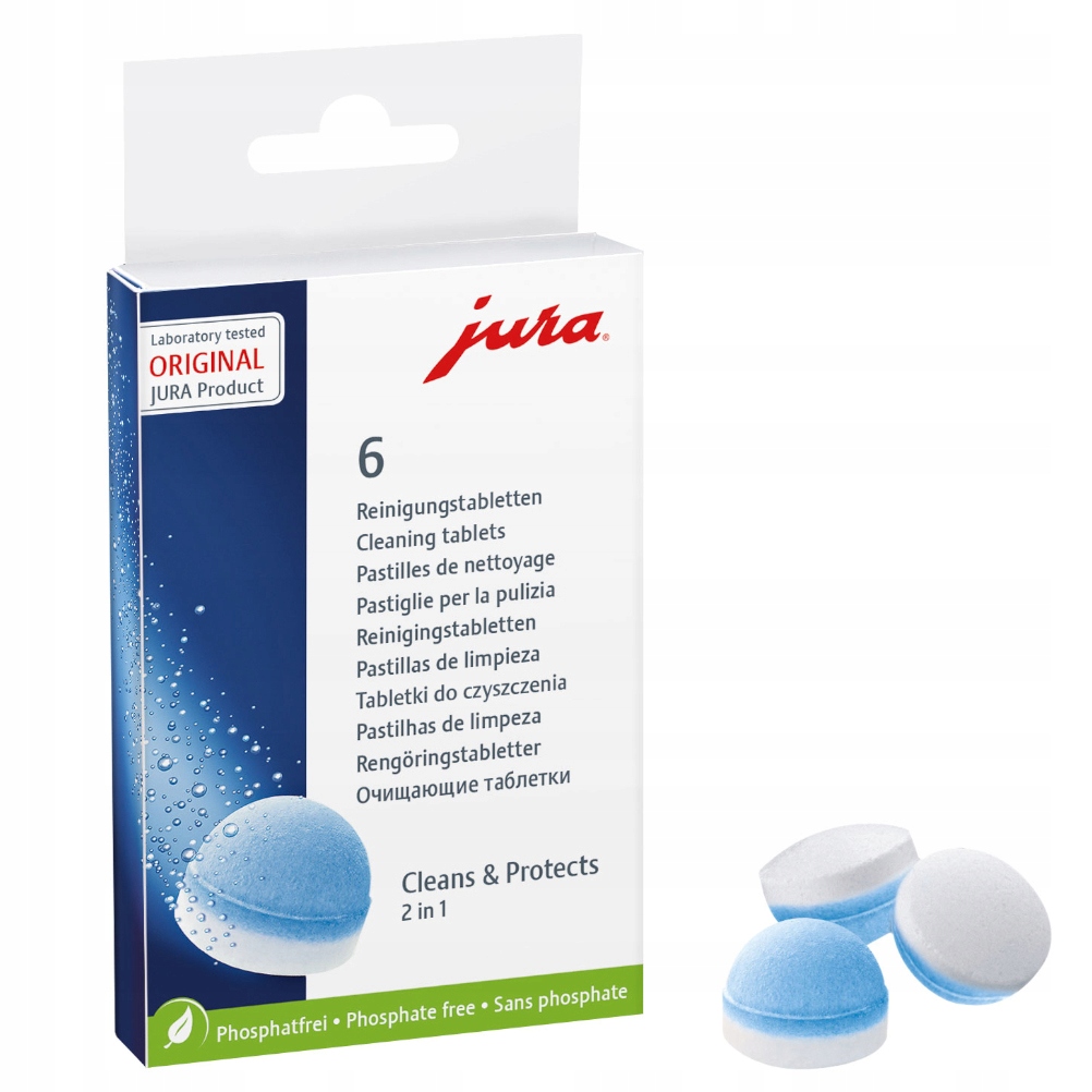 

Tabletki Czyszczące Ekspres Jura 2w1 2-fazowe 6szt