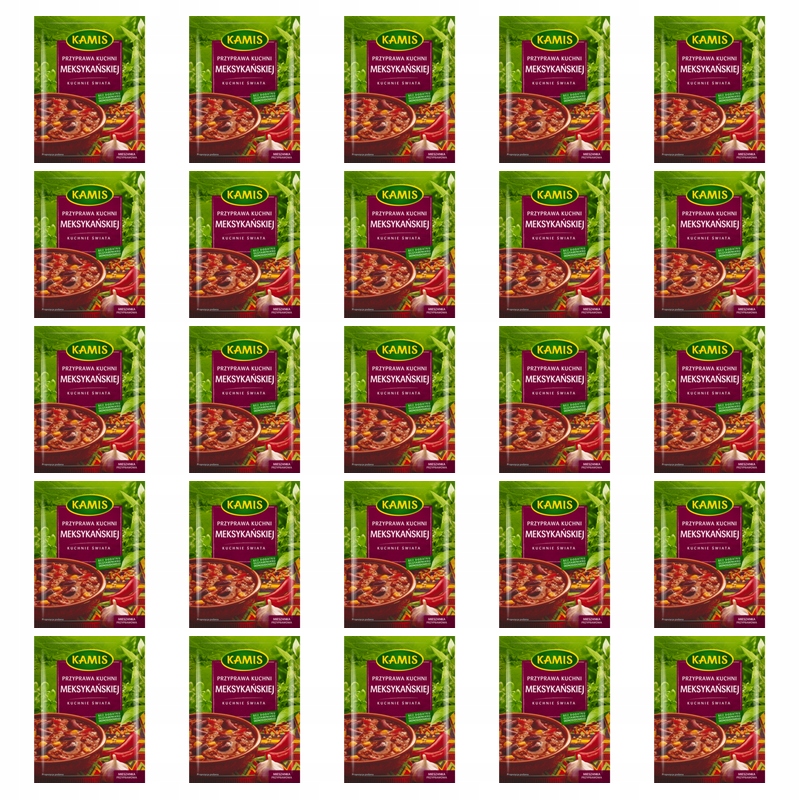 Kamis Przyprawa Kuchnia Meksykańska Mieszanka 25g X25