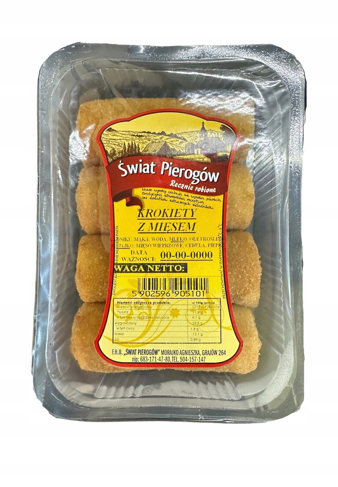 Levně Domácí Krokety S Masem 100% 1KG Hotový Oběd polská kuchyně, aromatické
