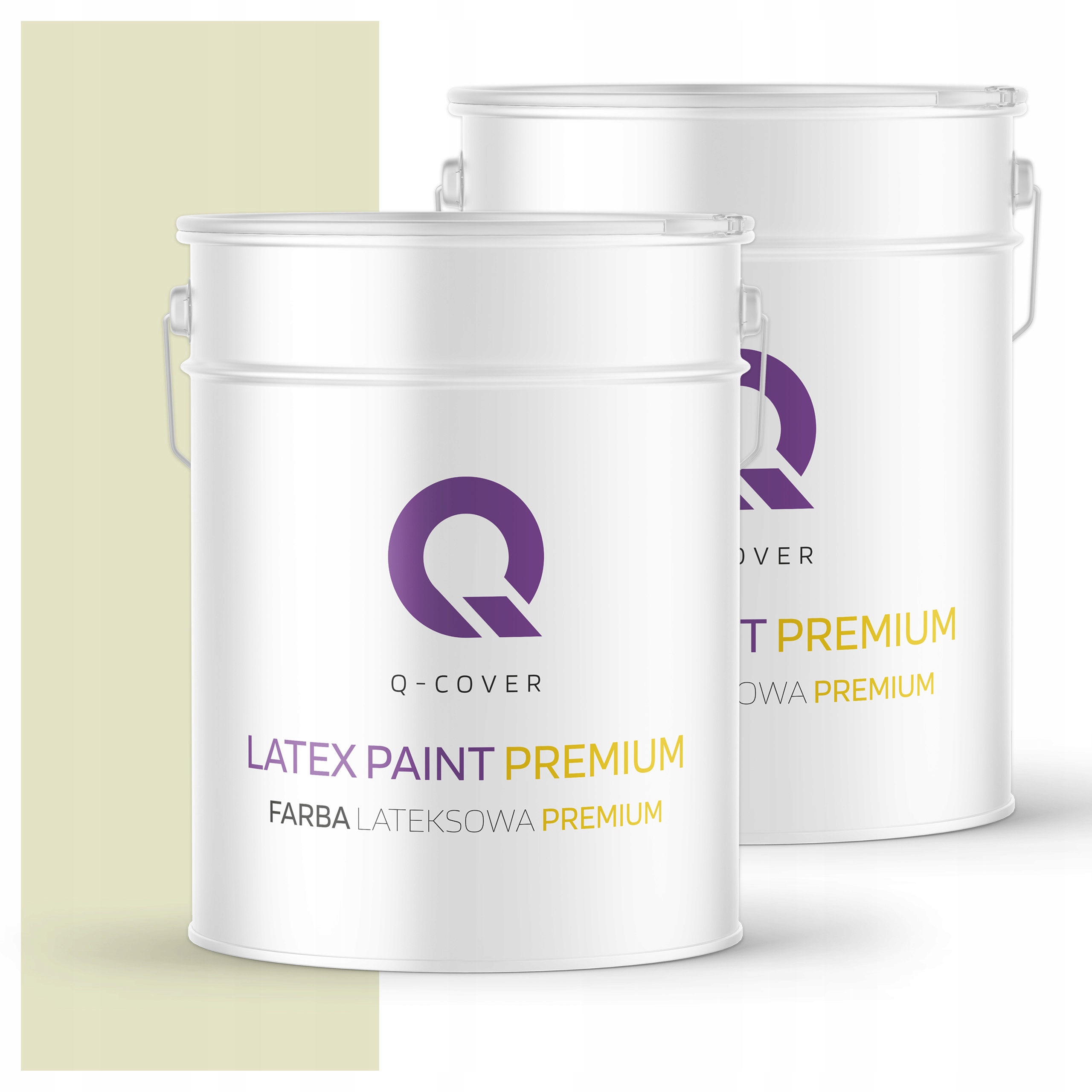 Farba odolná voči škvrnám Umývateľná na steny stropov 10L mat Biela v hrachovej farbe H2476