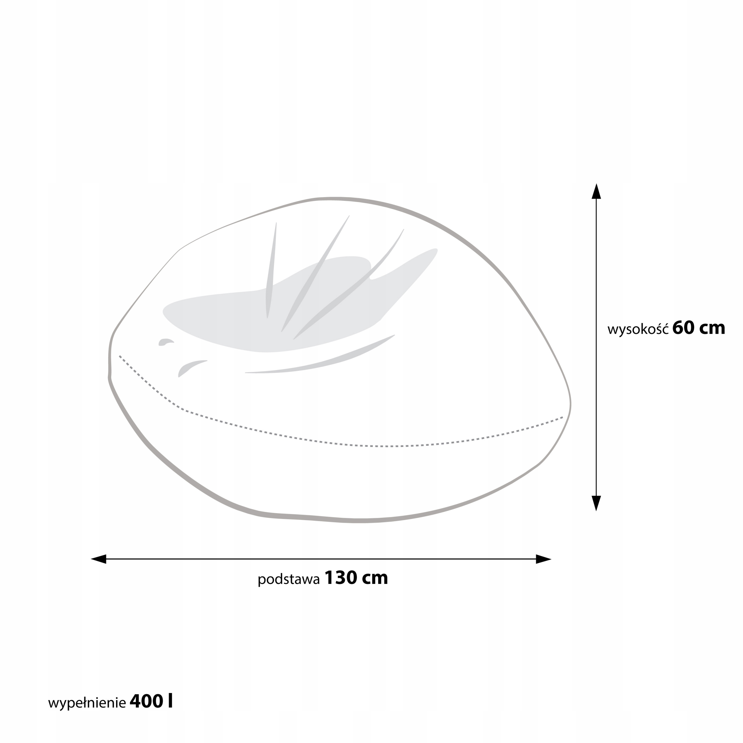 Pufa Piłka Rugby Ekoskóra Dolaro E13 ciemny brąz Typ worek
