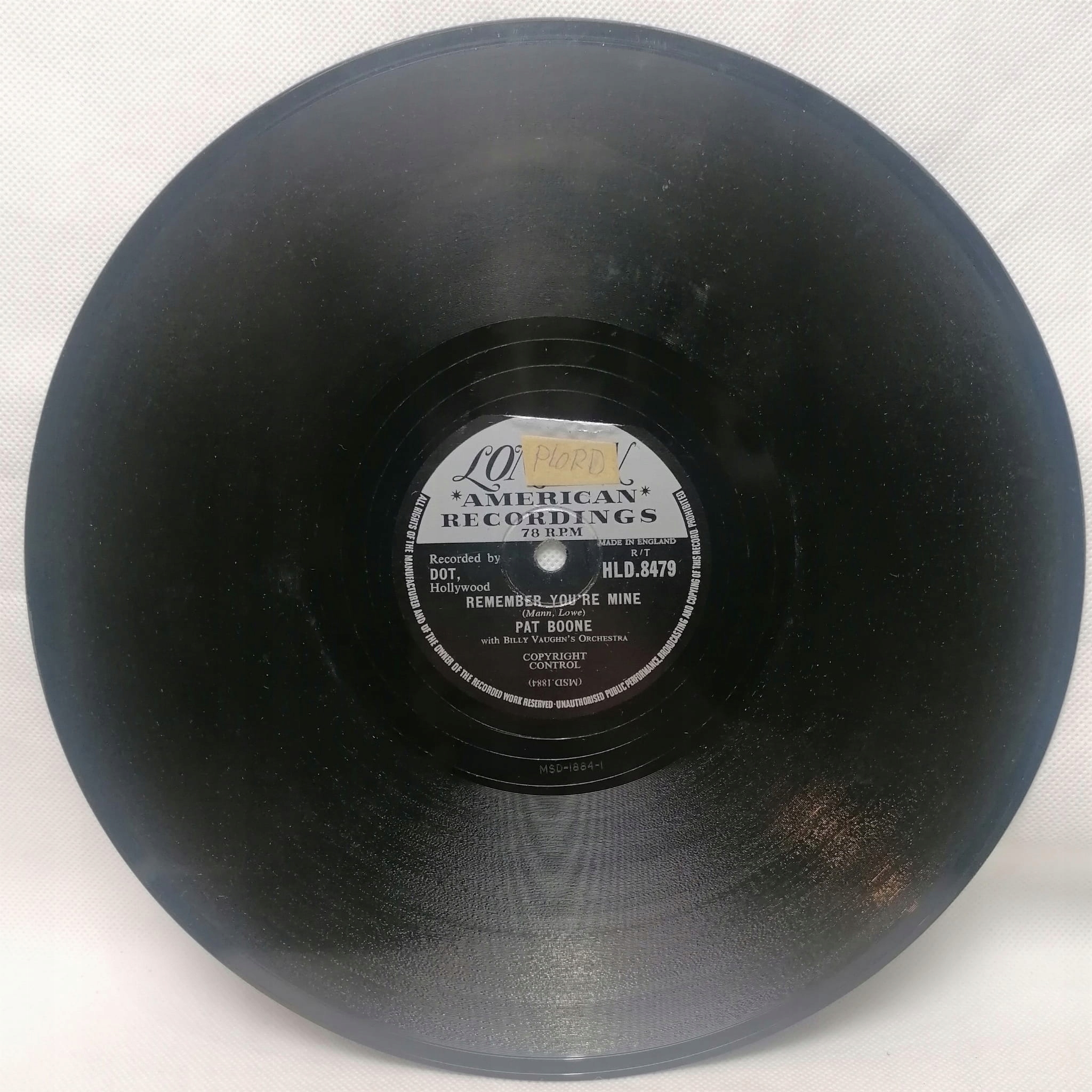Pat Boone Remember/ There's a Gold Mine.. HLD8479