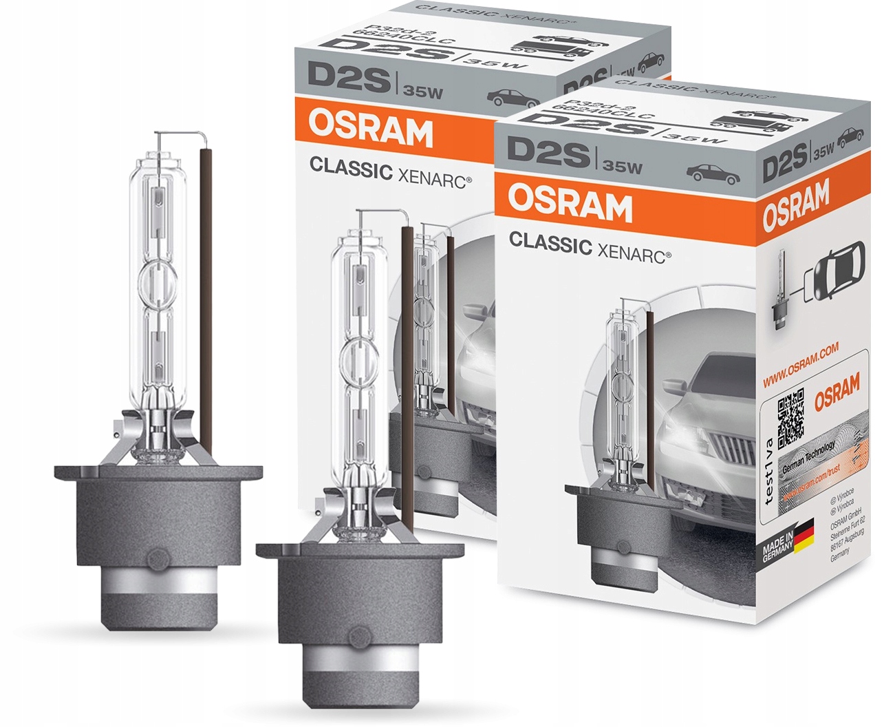 Osram Ksenon Xenon D2S 85V 35W P32D-2 2 Sztuki