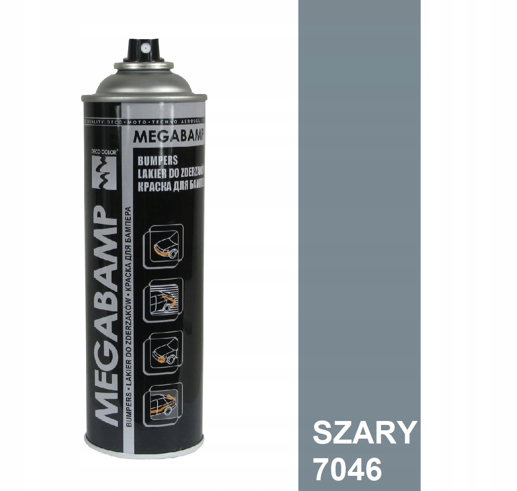 

Farba akryl spray Zderzak Plastik 500ml Szary 7046
