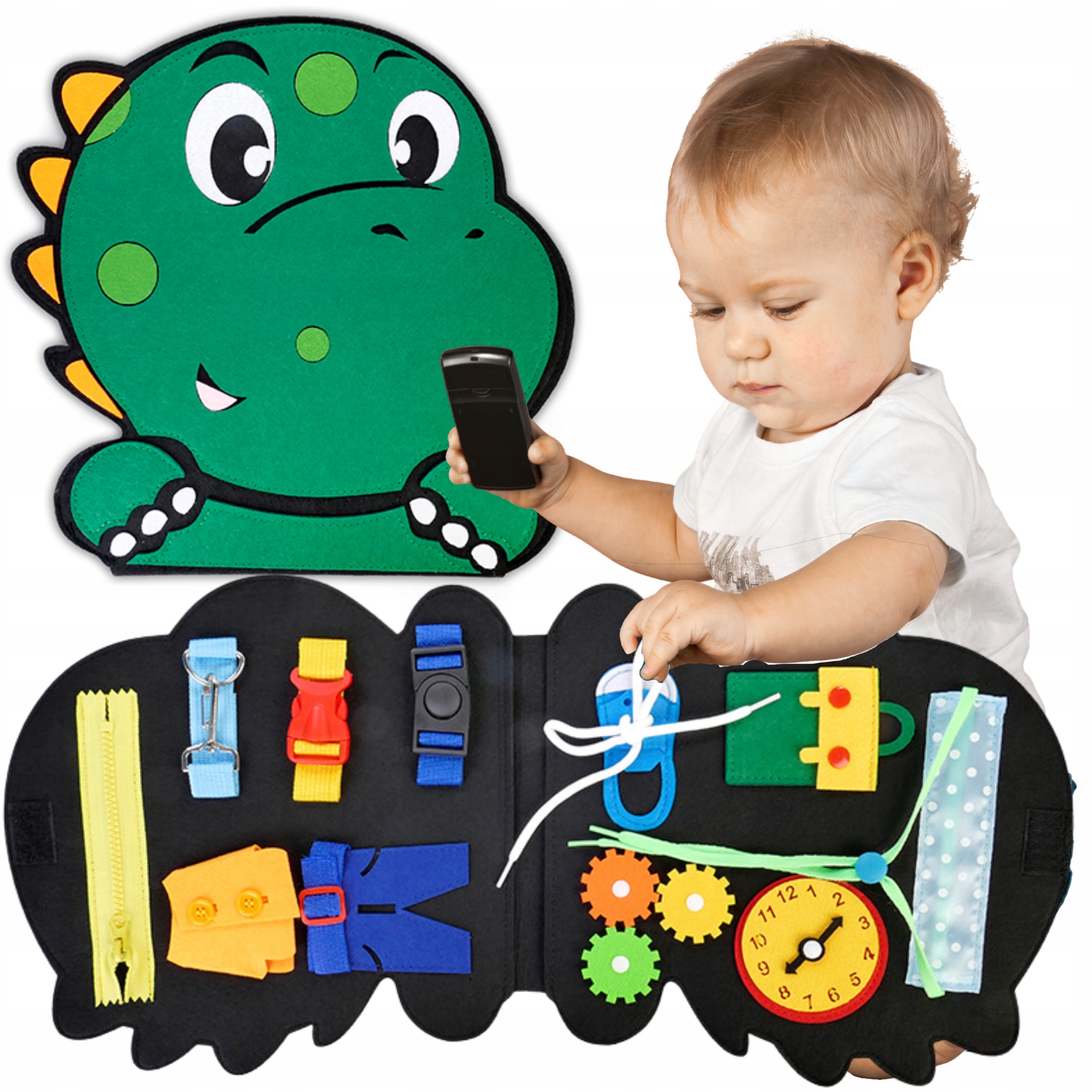 

Tablica Manipulacyjna Sensoryczna Montessori XXL