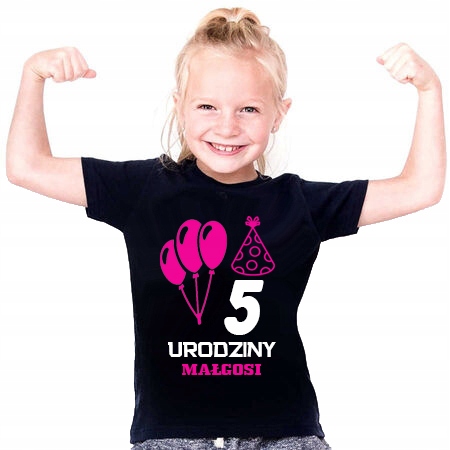 

T-shirt Koszulka dla Dziecka 5 Urodziny + Imię