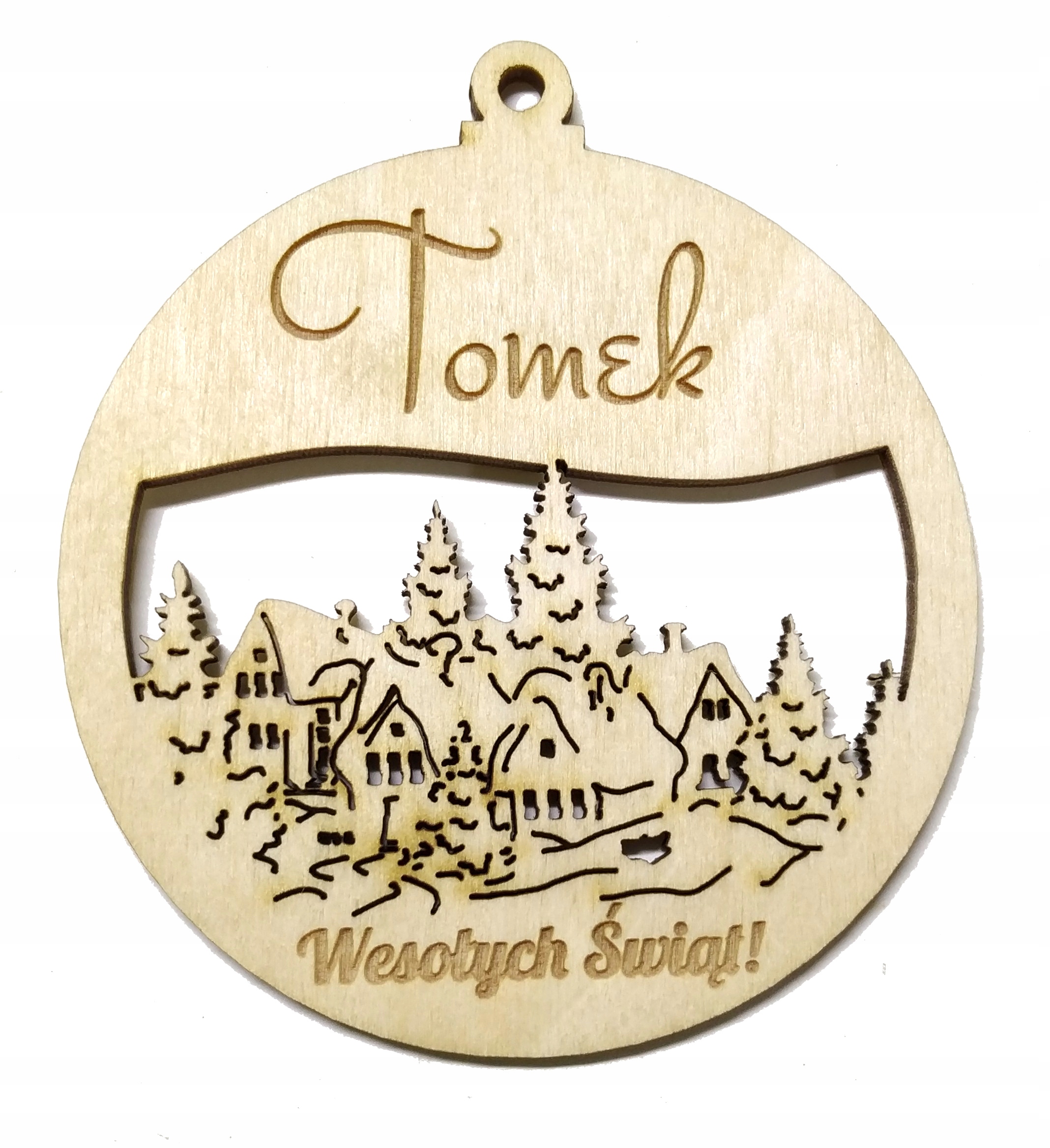 

Bombka z imieniem na choinkę imię bombki