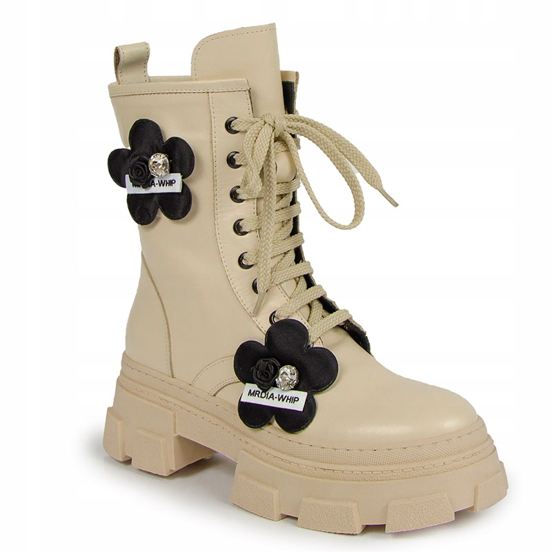 Boccato 230.2046 Kotníkové Boty Workery Kůže Béžová 38