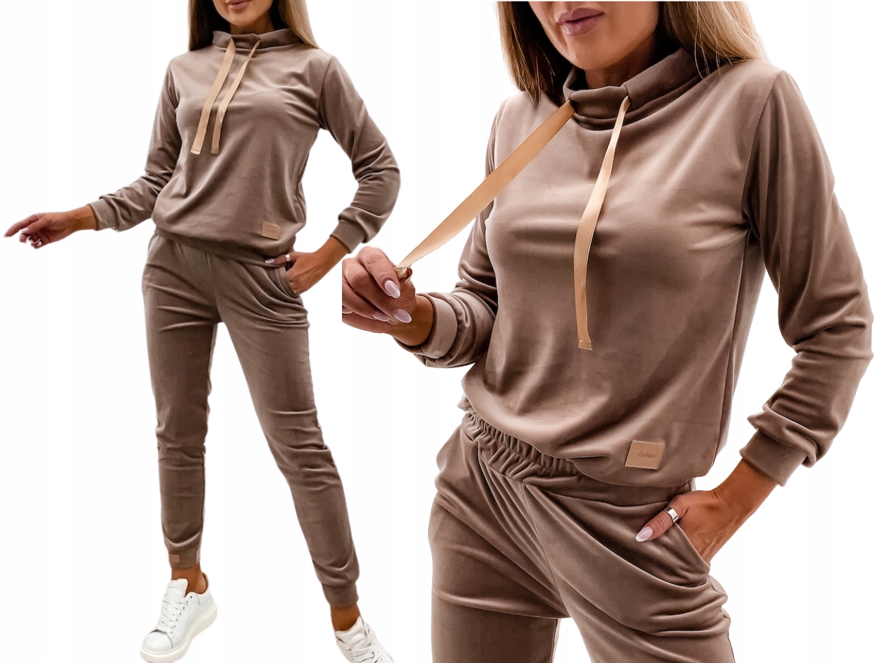 Módní Tepláková Souprava Dámské Tepláky Pohodlné Kalhoty Mikina XL