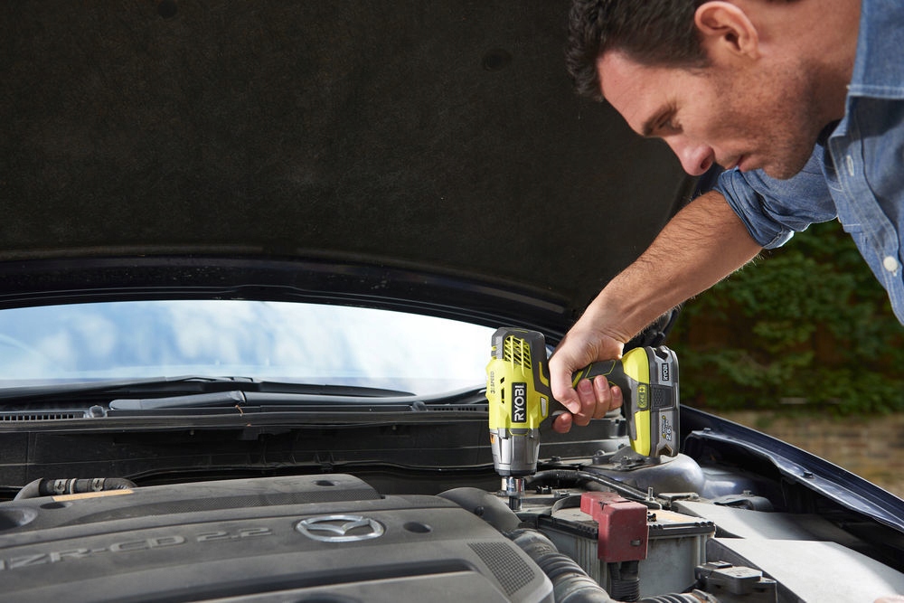 KLUCZ UDAROWY Ryobi R18IW3-0 [1/2] SOLO BODY + ADAPTER [1/4] Marka Ryobi