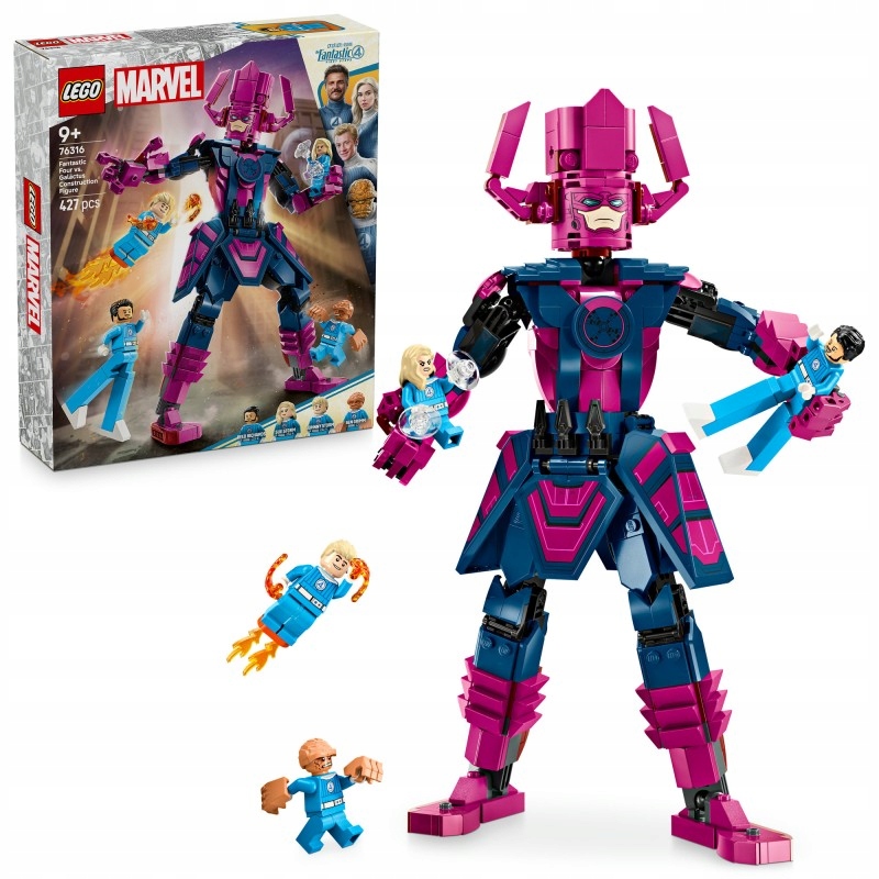 Lego Marvel 76316 Fantastická čtyřka vs. Sestavitelná figurka