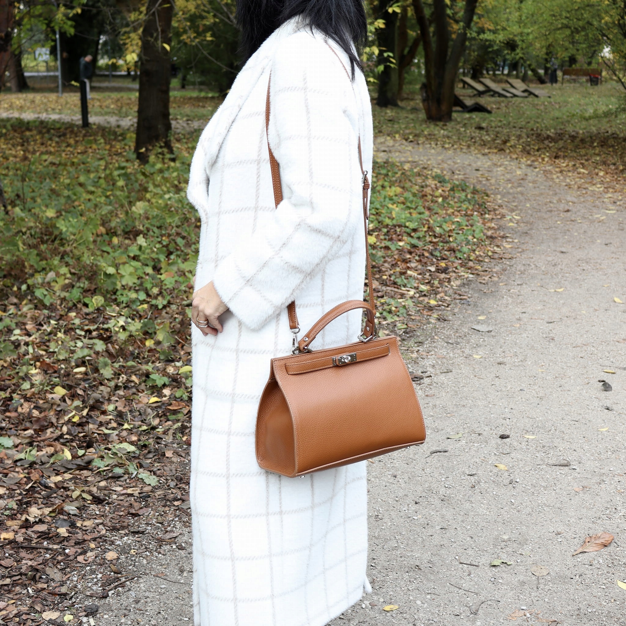 Torebka Damska skóra naturalna Cassandra Rudy Kolor bezbarwny