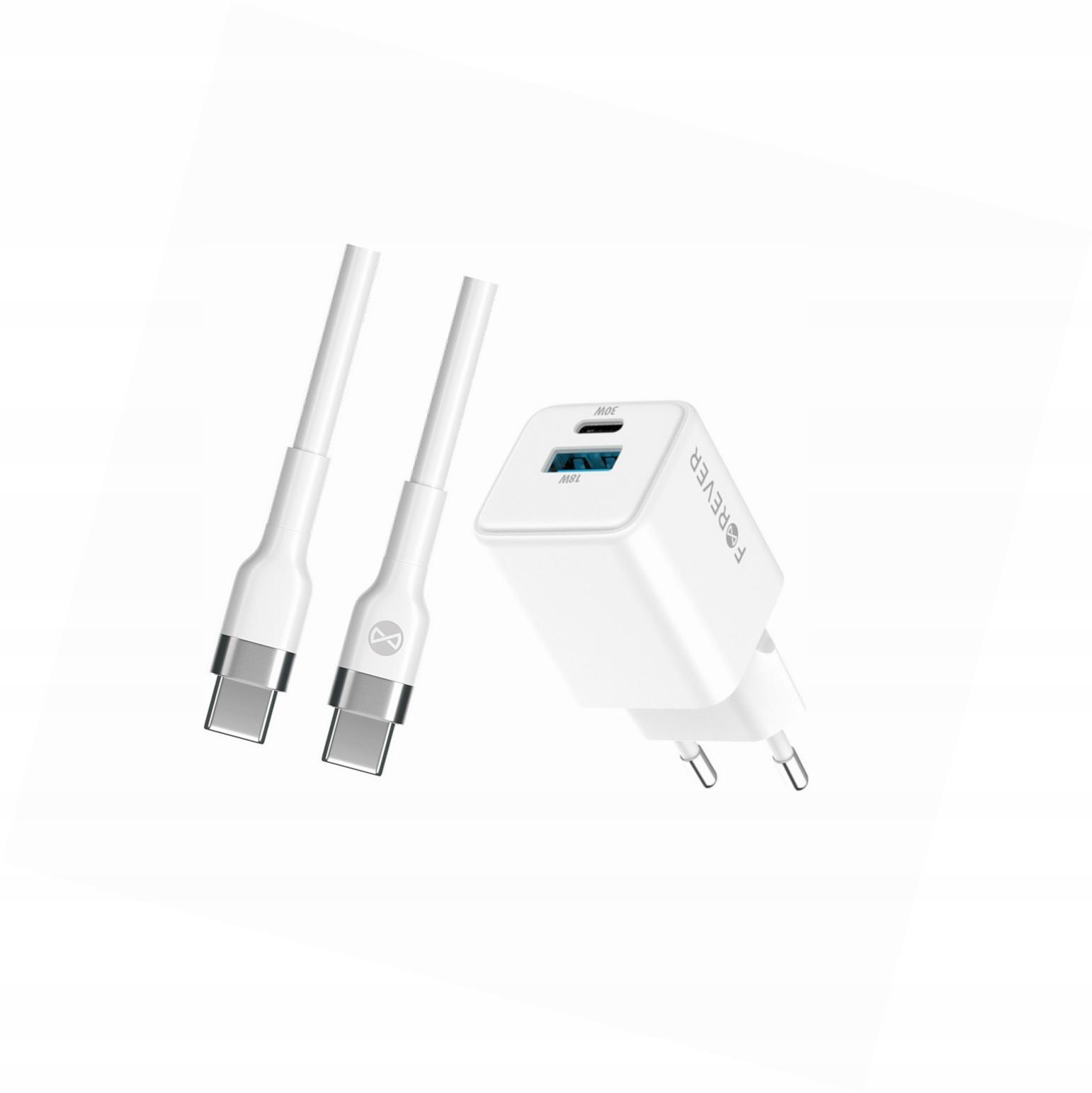 Szybka ładowarka GaN 30W 2 wejścia Usb i Usb-c z kablem do Huawei Pura 70