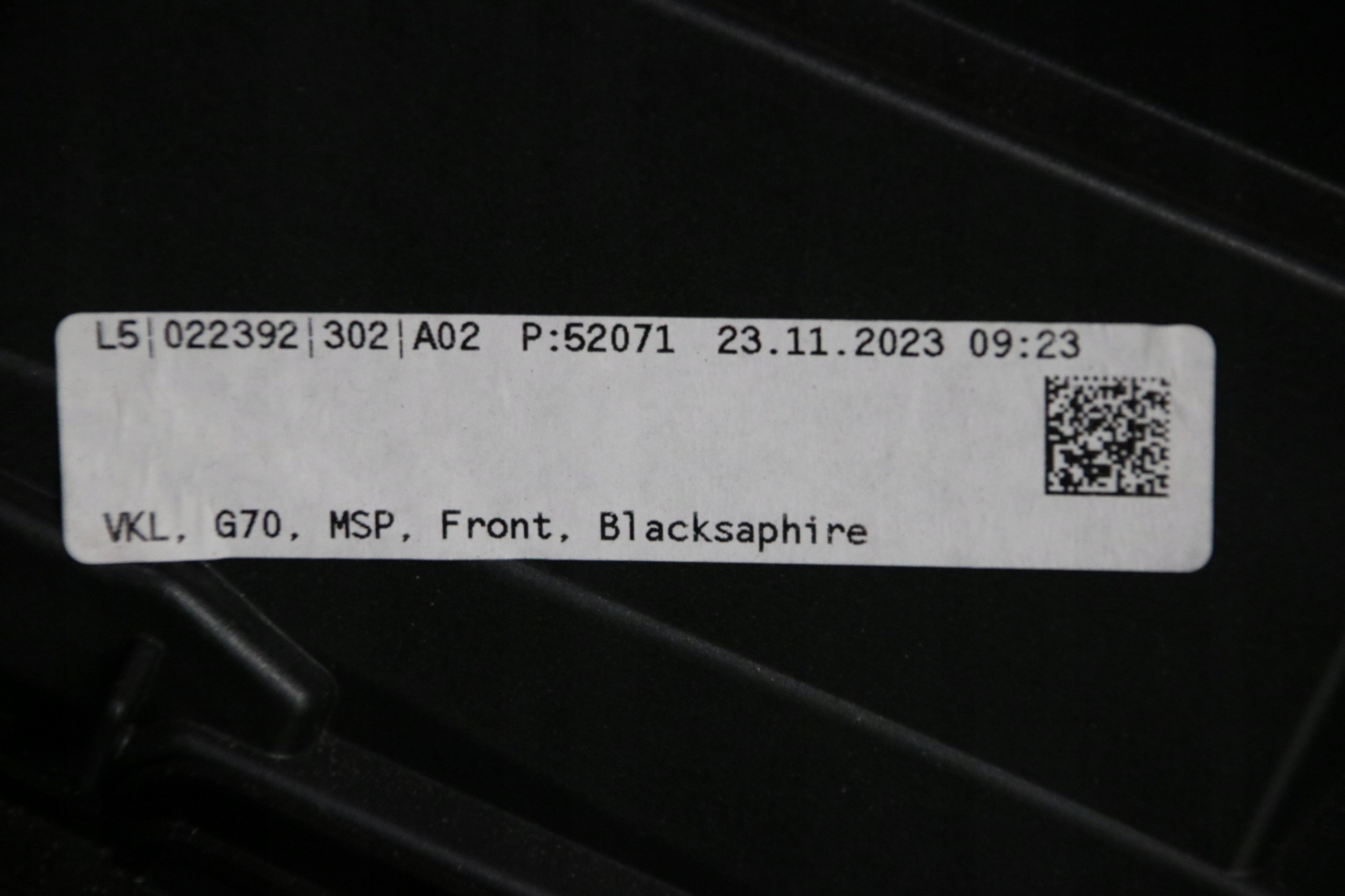 BMW 7 G70 i7 m-packet bumper front front 475 BLACK SAPPHIRE