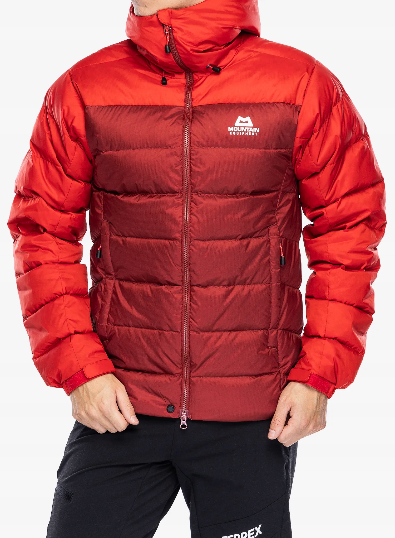 Péřová bunda Mountain Equipment Senja Jacket merlot/chili M