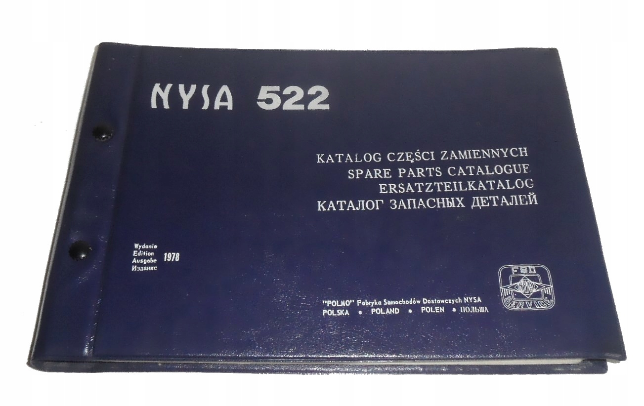 NYSA 522 - KATALOG CZĘŚCI ZAIENNYCH, POLMO FABRYKA SAMOCHODÓW ...- 1978