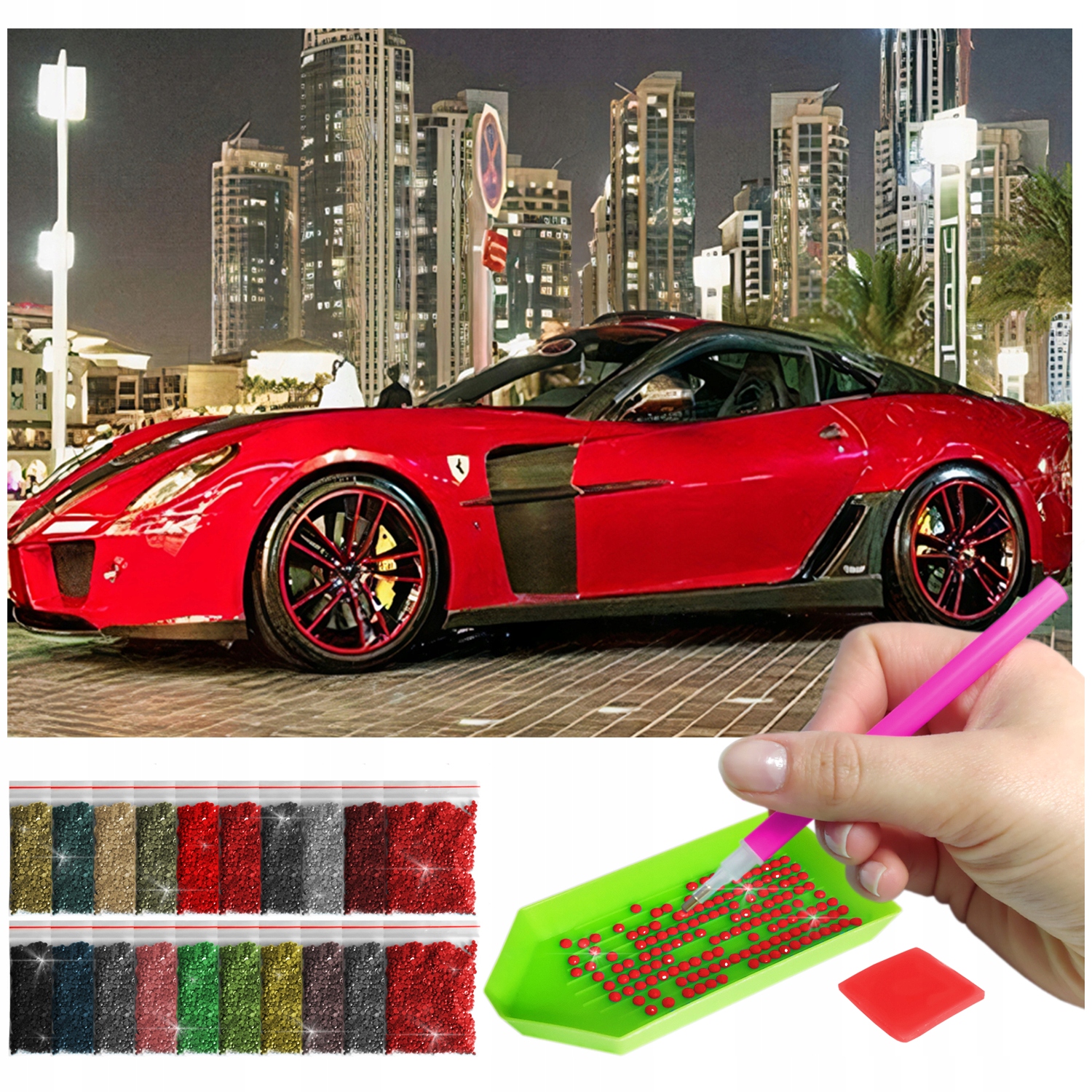 Haft Diamentový Velký 60x40cm Diamond Painting Mozaika Diamentové Příslušenství