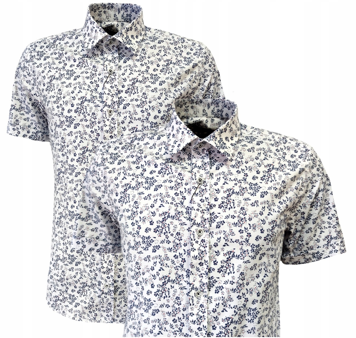 Košile Meska Návštěvnická Slim Květinová Bavlna M