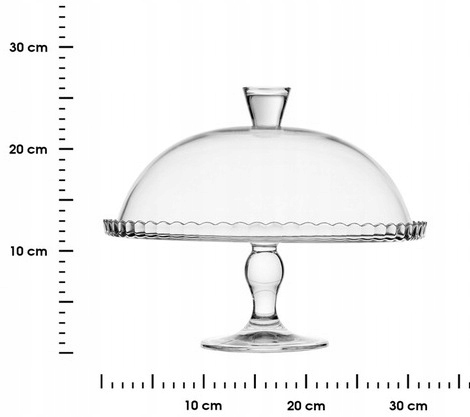 Patera z kloszem na ciasto tort 32cm PASABAHCE !!! Marka Pasabahce