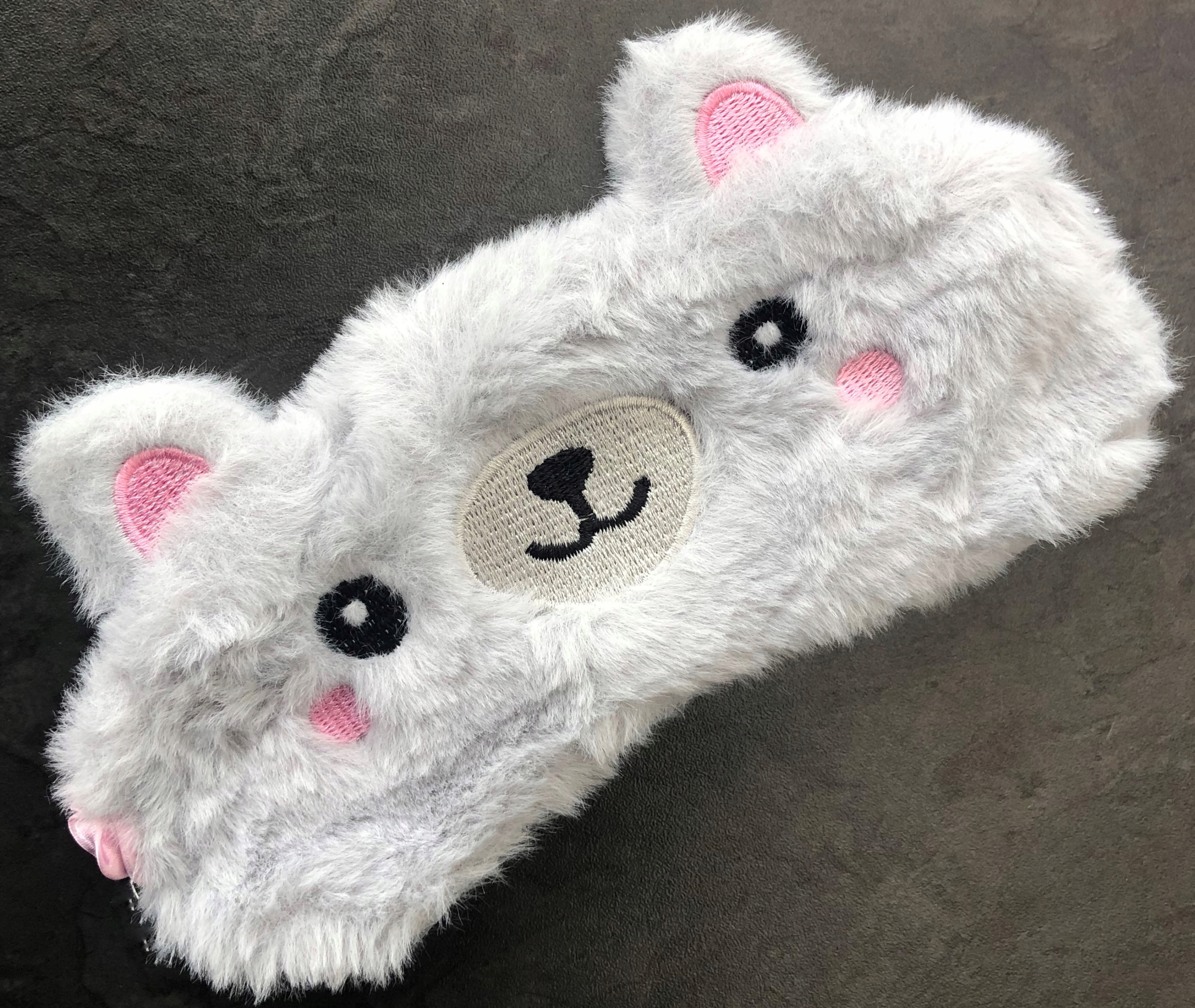 OPASKA NA OCZY MASKA DO SPANIA SNU RELAKSU MIŚ SZARY OLDMAN PLUSZOWA MISIEK Płeć uniseks