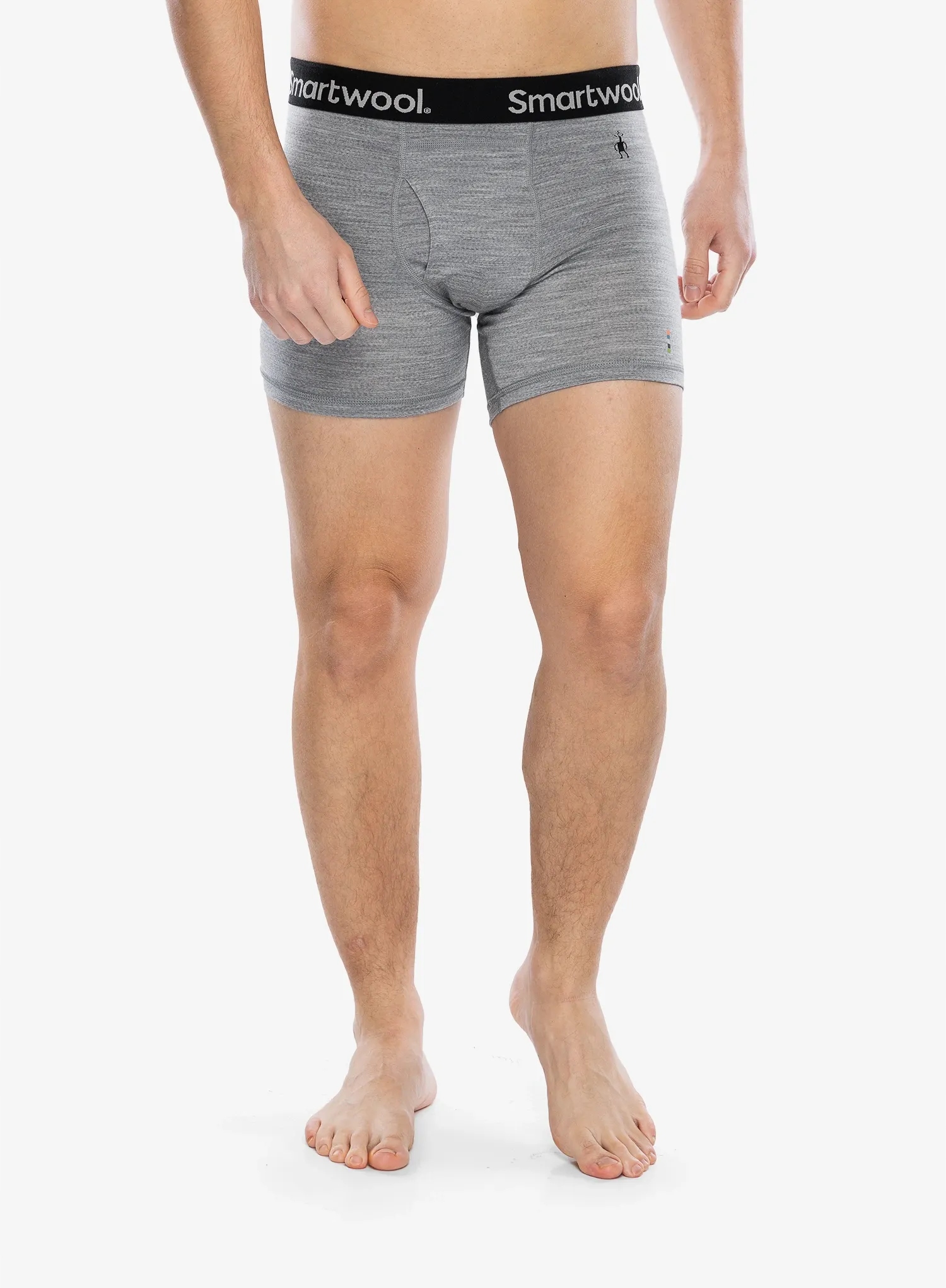 Termoaktivní boxerky Smartwool Merino Boxer Brief Boxed světle šedé XL