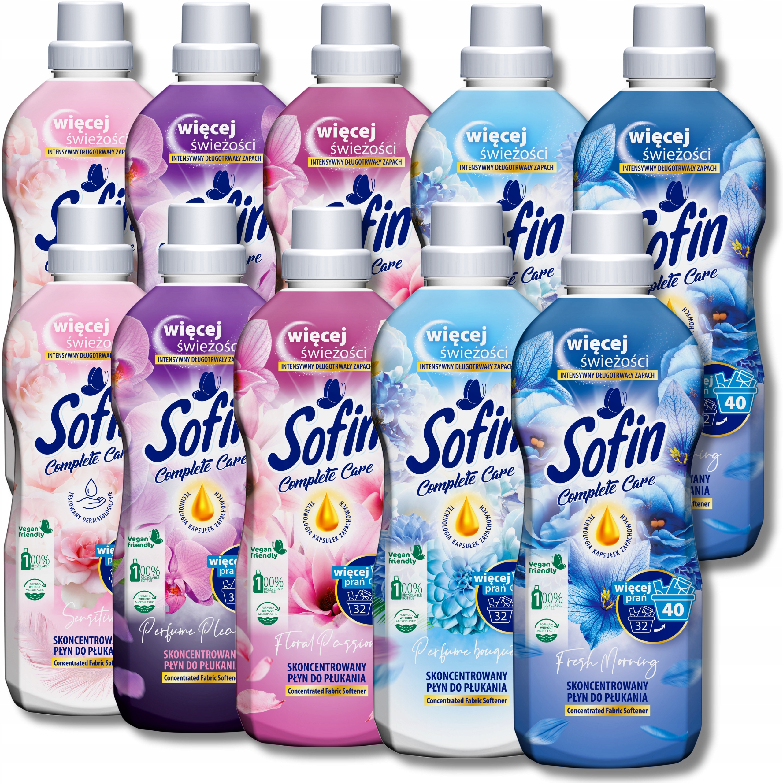 Levně Sofin tekutá aviváž Ochrana barev Sada MIX 800ml x10 320 praní