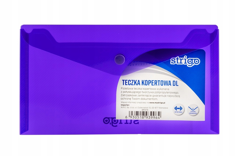 TECZKA KOPERTOWA STRIGO DL FIOLETOWA