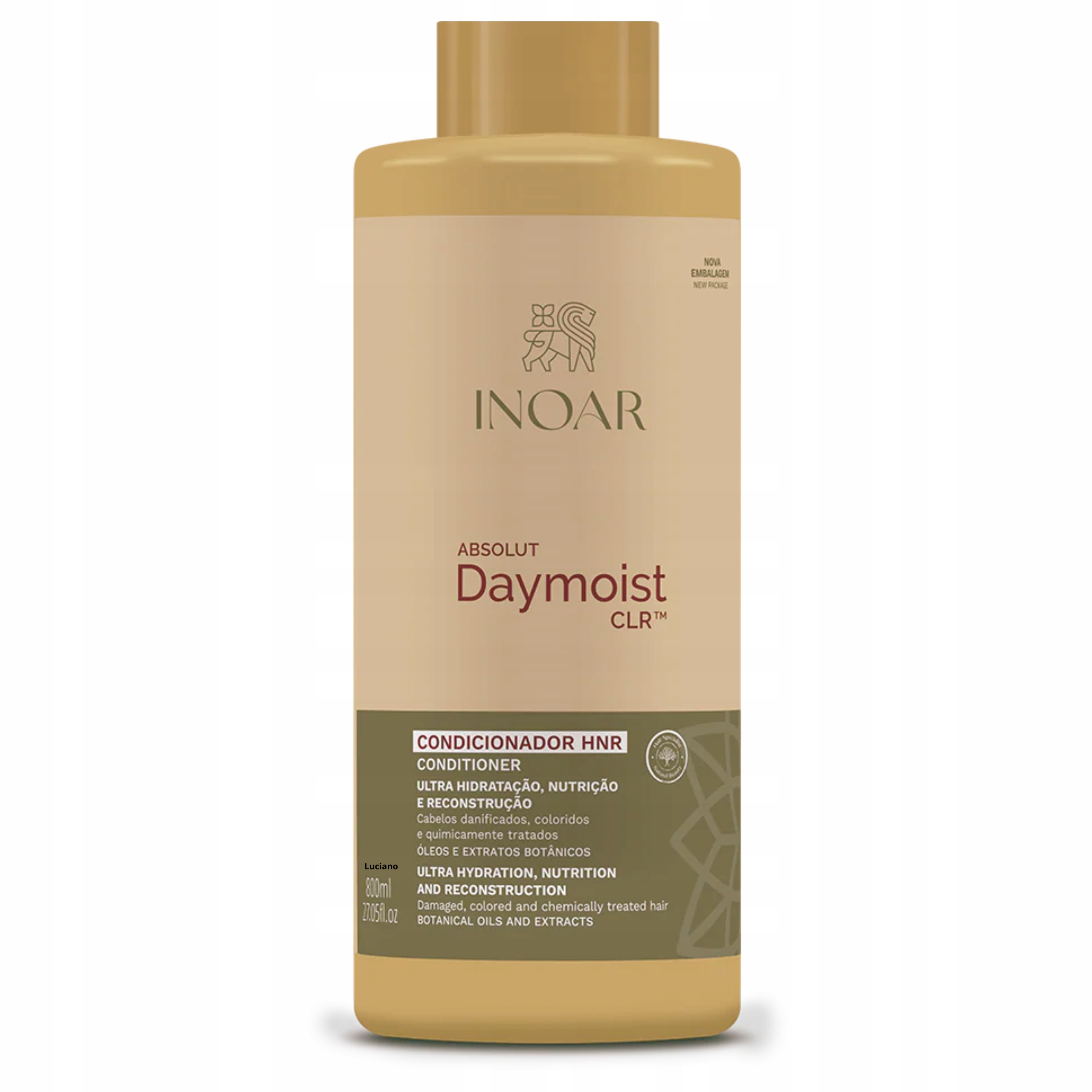 Inoar Daymoist nawilżająca odżywka do włosów suchych Po Keratynie 800 ml