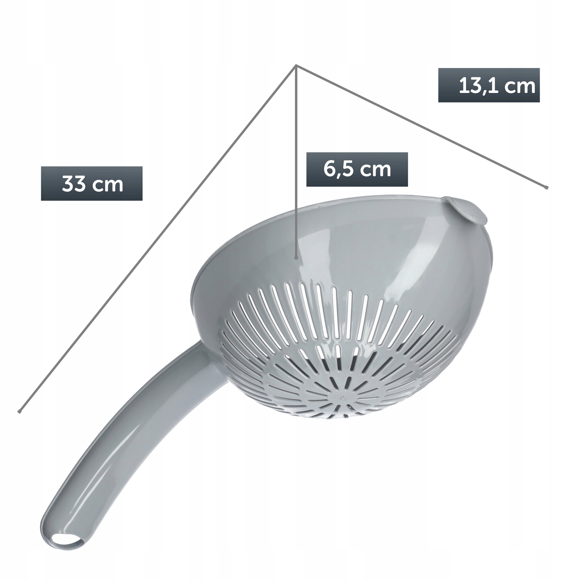 CEDZAK SITKO KUCHENNE PLASTIKOWE Z RĄCZKĄ Marka Kadax