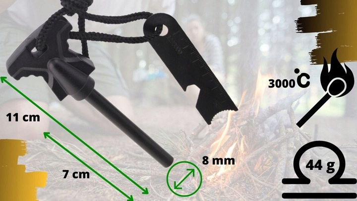 KRZESIWO MAGNEZOWE DO ROZPALANIA OGNIA LIGHT MY FIRE XXL SURVIVAL ZAPALNICZ EAN (GTIN) 5907461677992