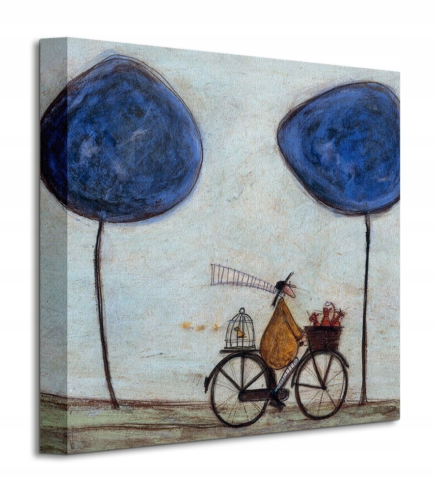 

Sam Toft Ernest na rowerze Obraz płótno 30x30 cm