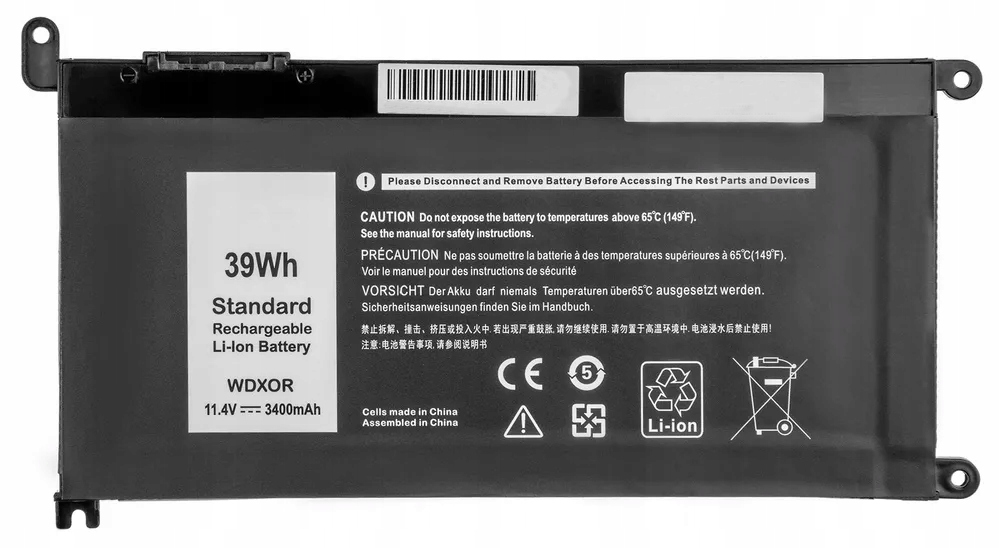 Baterie pro Dell Inspiron Vostr 39WH WDX0R Wdxor 3CRH3