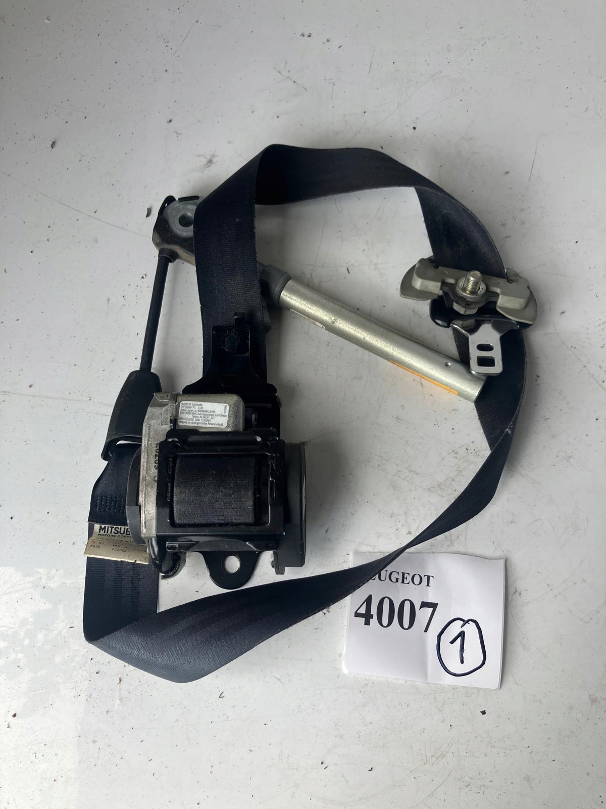 Gurten Sicherheits Spanner links vorne PEUGEOT 4007 6091404