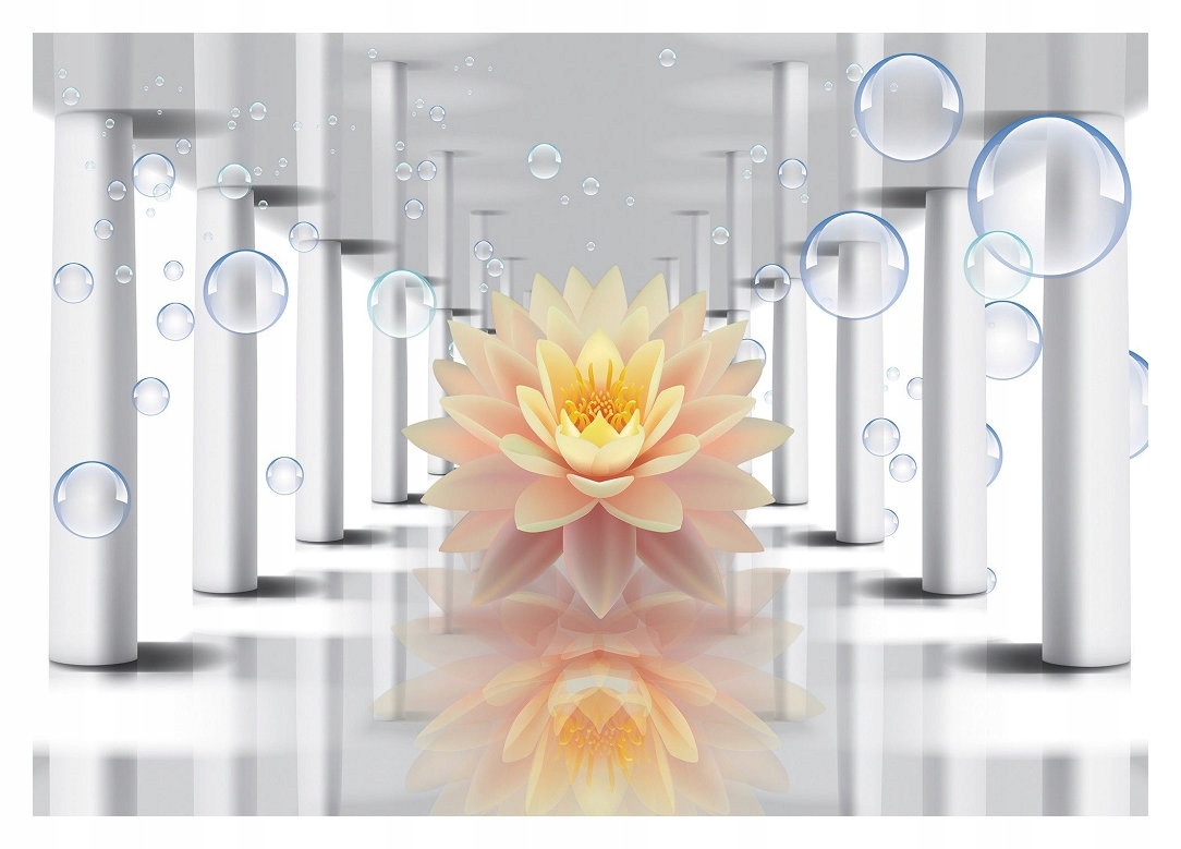 Fototapeta Lotos Harmonie a čistota v pastelových vinylových barvách 208x146 lepidlo