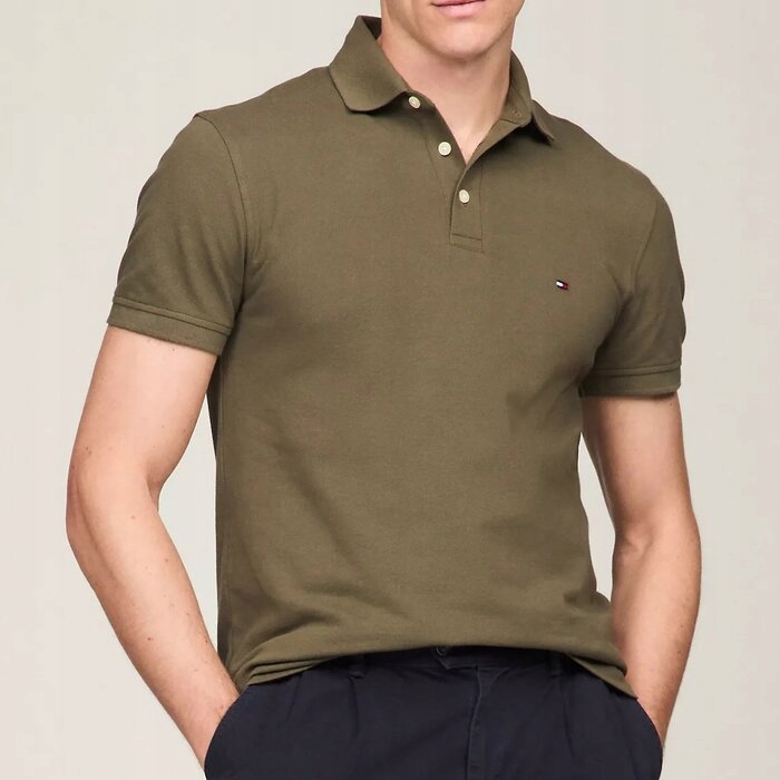 Polokošile Tommy Hilfiger zelená pánská bavlněná XL (nová)