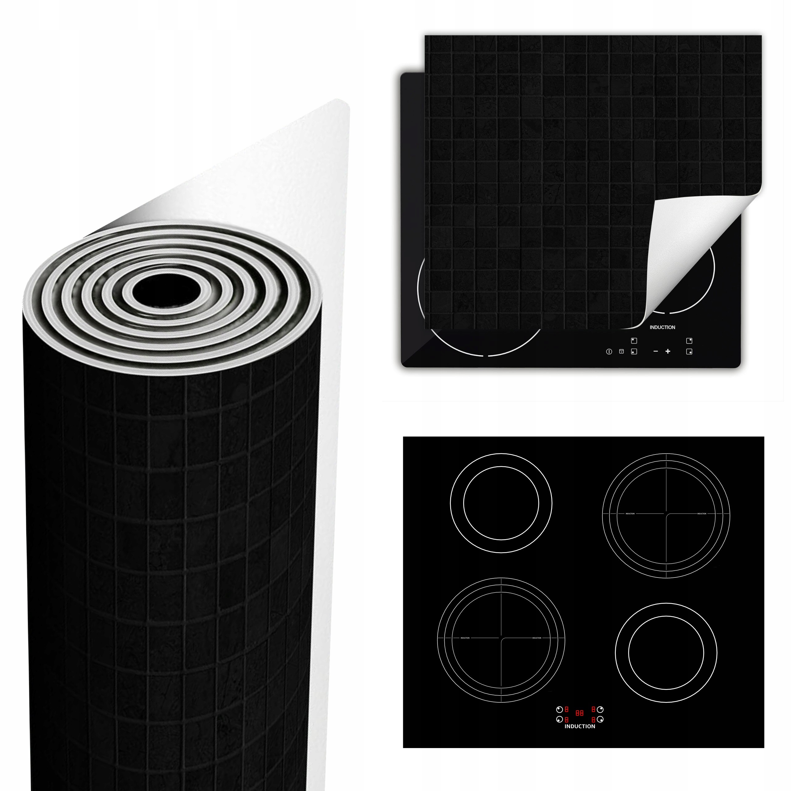 Ochranná Podložka Na Sporák Má Více Místa 60x52 černá deska