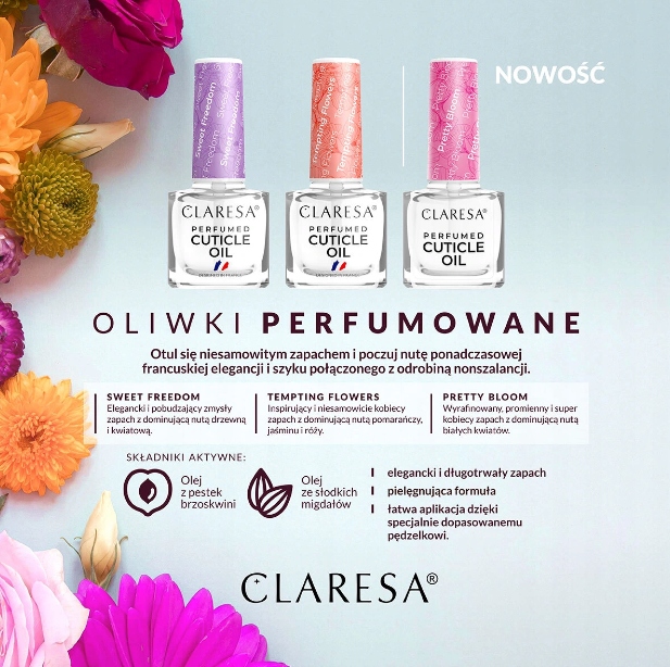 Claresa oliwka do skórek paznokci PRETTY BLOOM Kod producenta 5903819816686