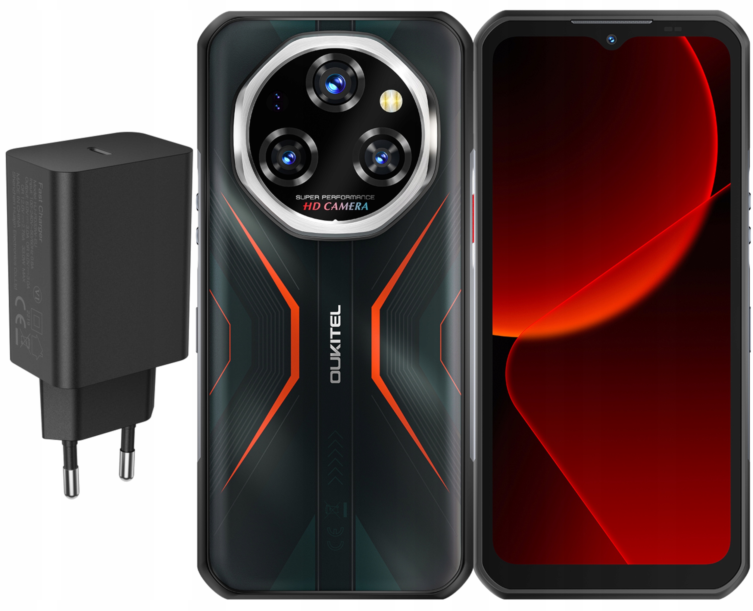 Smartphone Oukitel WP55 12/256 11000MAH 6,6" IP68 IP69K Android Ładowarka