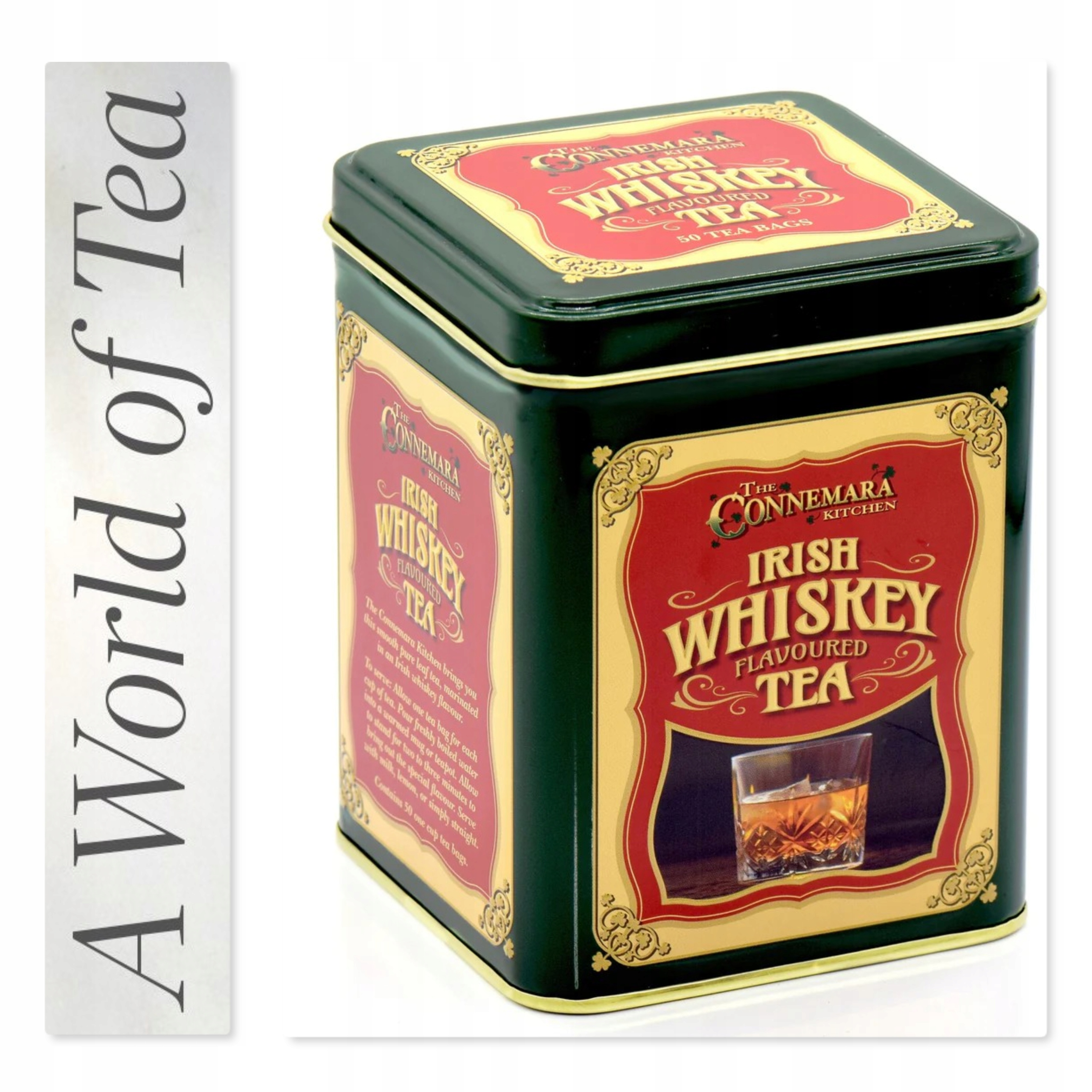 The Connemara Kitchen černý čaj Irish Whiskey Tea 50 Ks Irsko A10