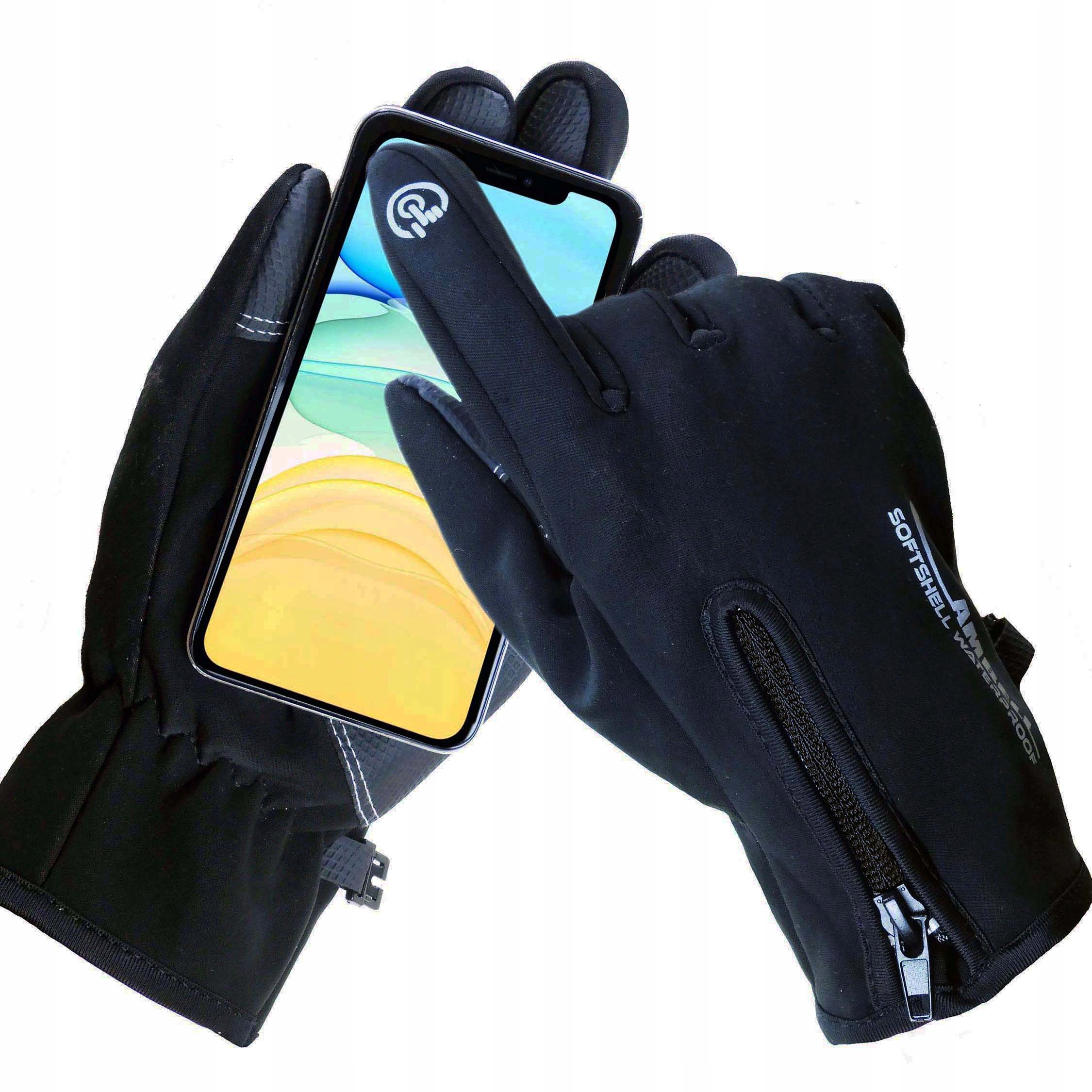 

Rękawice dla aktywnych zimowe dotykowe na rower S