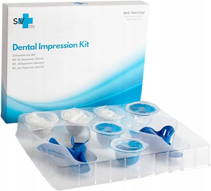 Zestaw wycisków Zębów Dentystyczny Do Górnego i Dolnego łuku kit Do Szyn