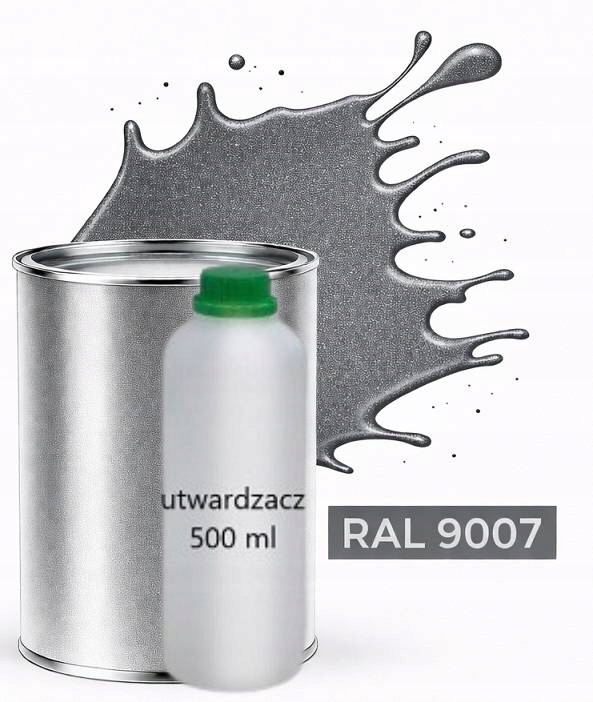 Ral 9007 Polyuretan Akryl 2:1 1L Pololesklý Lak Tužidlo Normal 0,5L