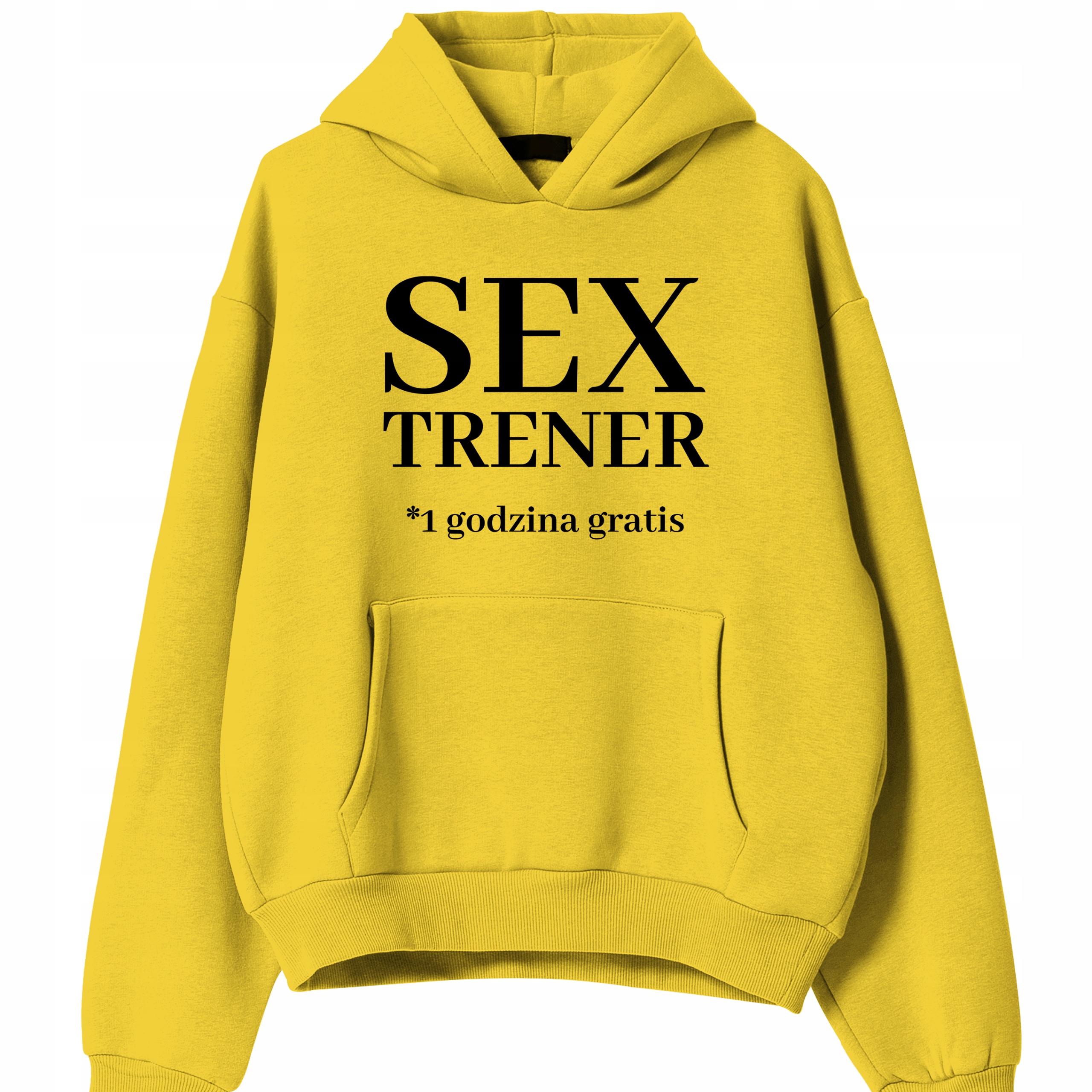 Pánská Mikina Žlutá S Kapucí jako Dárek k narozeninám pro trenéra Sex Trénink M