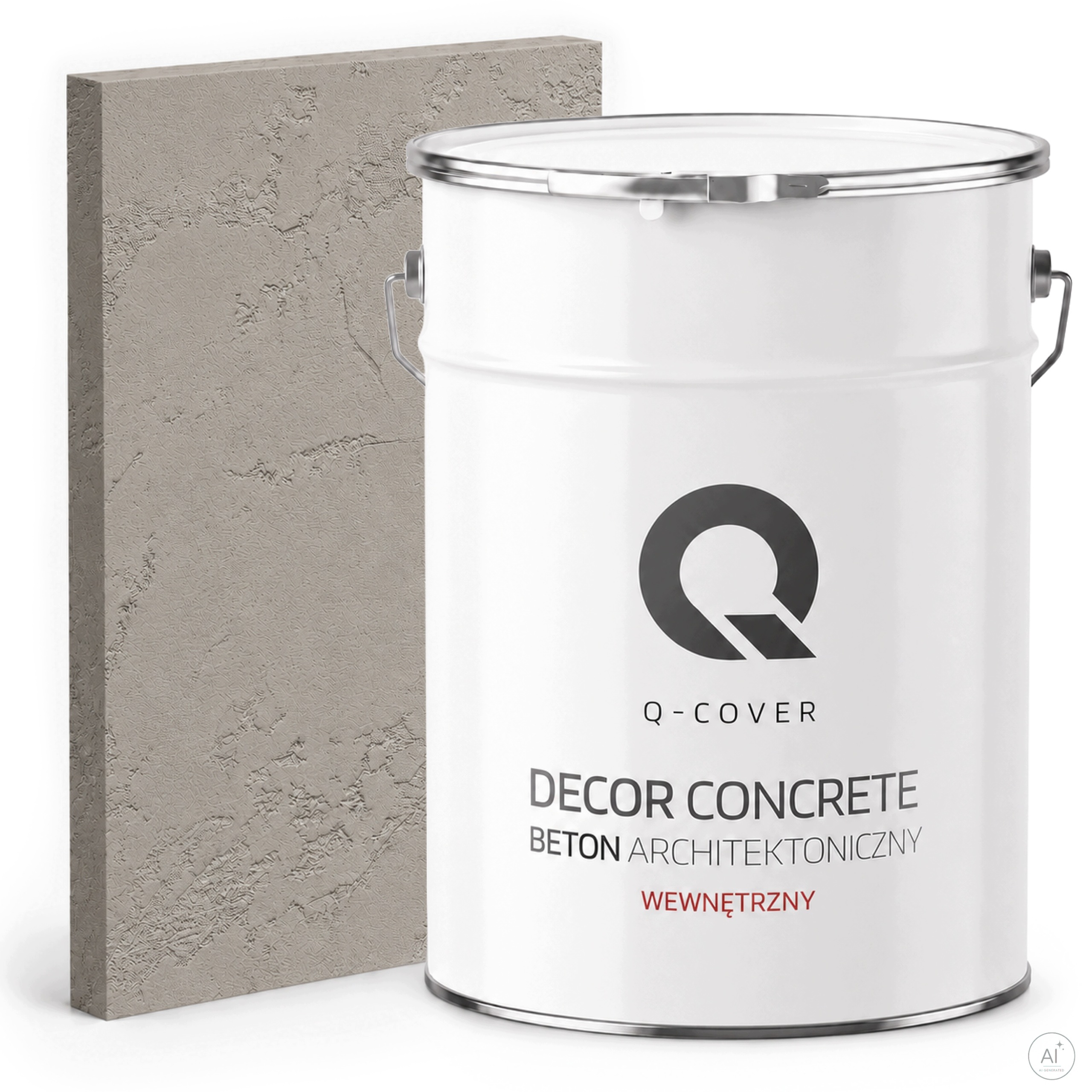 Vnitřní Architektonický Beton 5m2 7kg Šedý Světlý F264 Ozdobná Stěna
