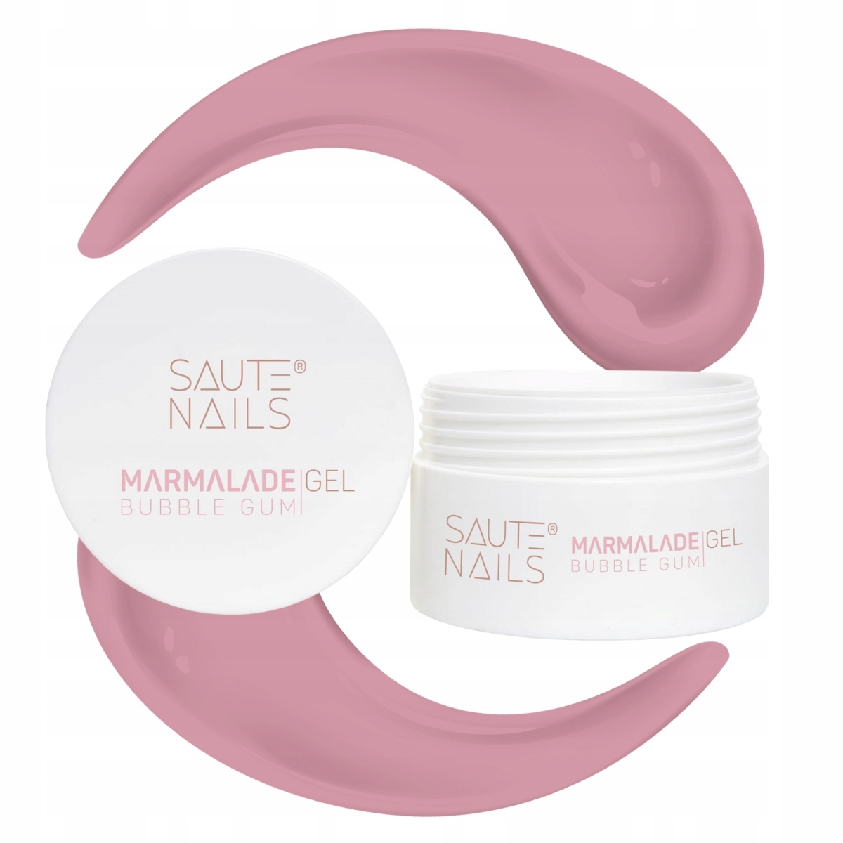 Stavební gel na nehty Marmalade Gel Bubble Gum růžový 30 g Saute Nails
