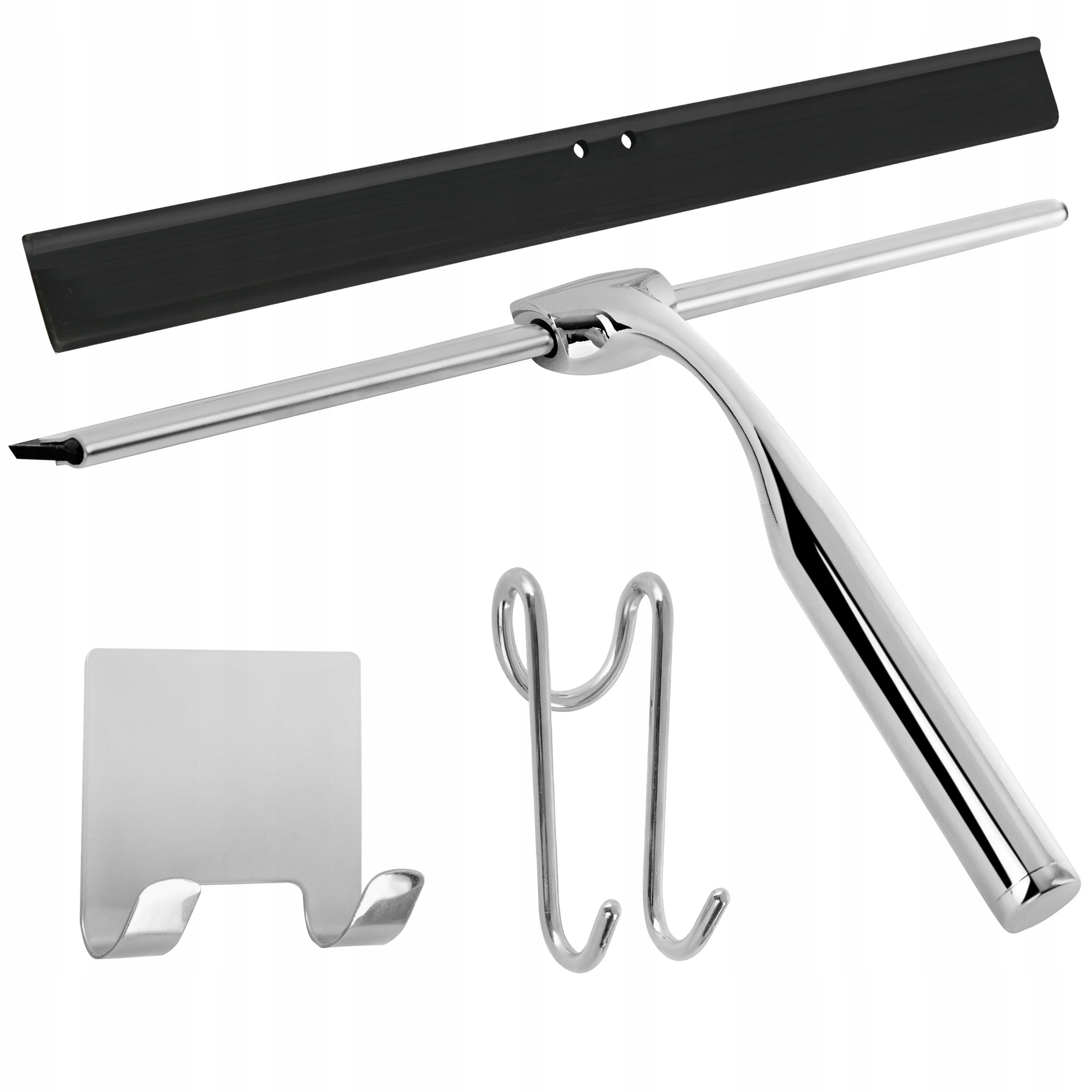 Levně Stěrka Na Vodu Sprchového Koutu Oken A Zrcadel, Čistič Chrom